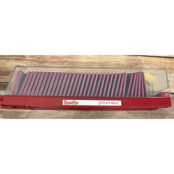 Lightly Used Sizzix Girls Are Weird Sizzlits Alphabet Set In Storage Case - Picture 2 of 2